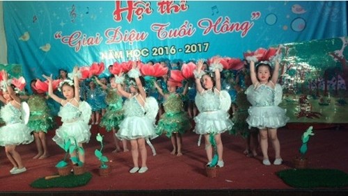 Trường MN Hoa Mai  tham gia hội thi  Giai điệu tuổi hồng 